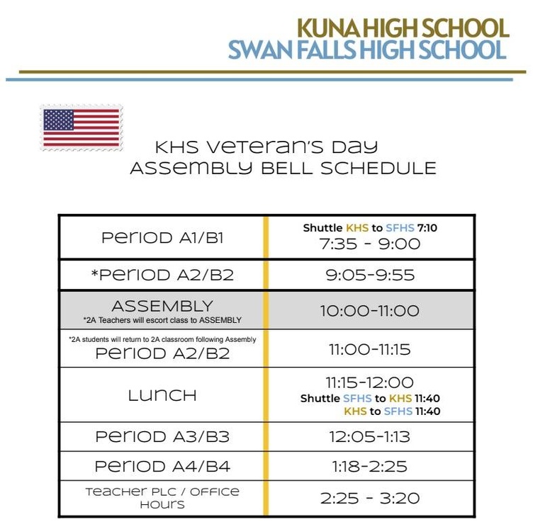 KHS Bell schedule