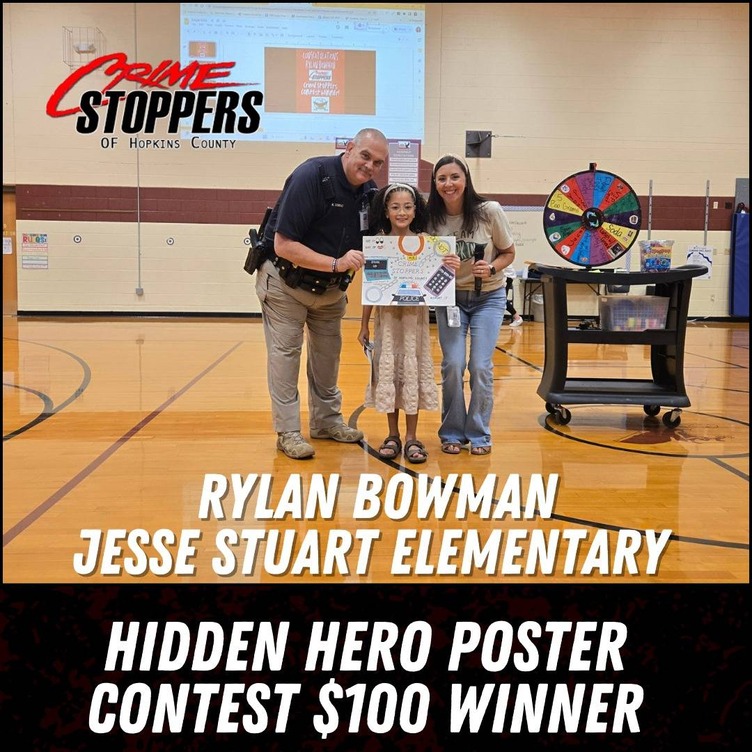 Rylan Bowman, Jesse Stuart Elementary, Hidden Hero Contest winners, $100 winner