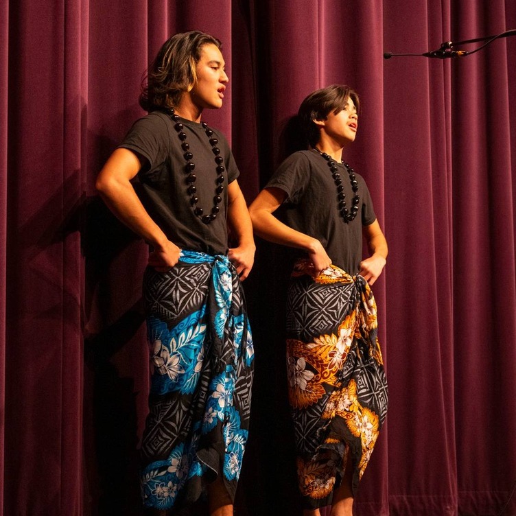 students performing