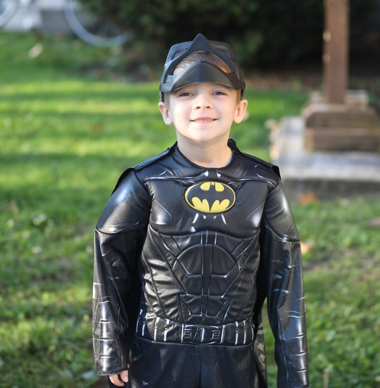 A student in the K-2 costume parade