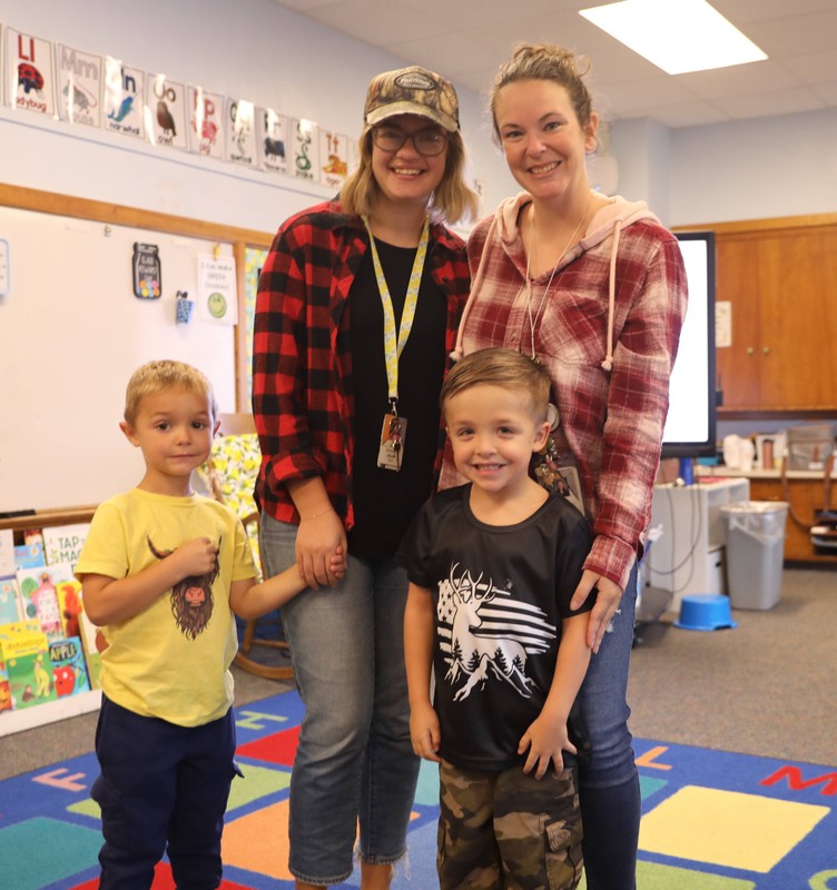 Students and staff dressed up for Country Living Day