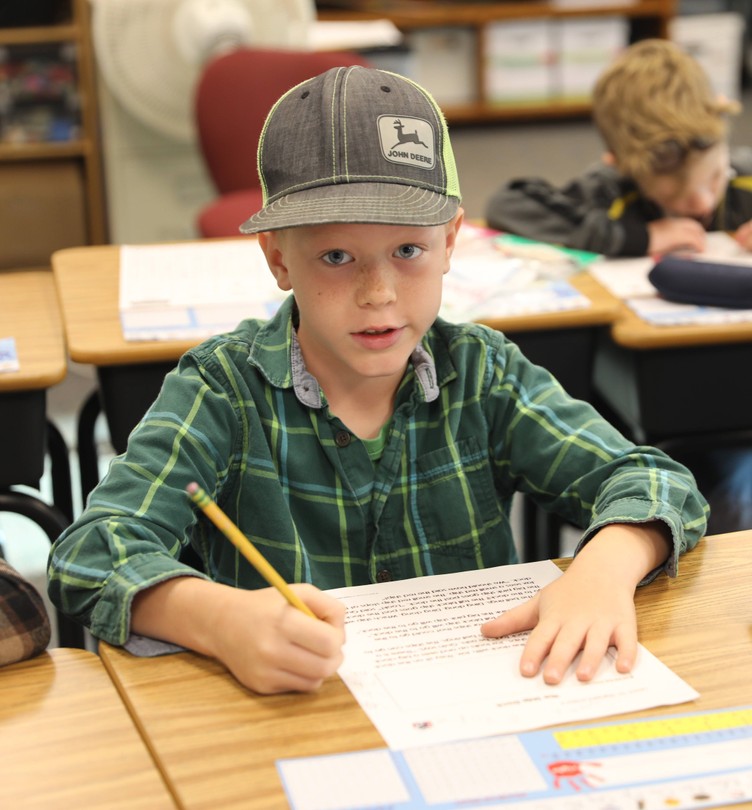 Students and staff dressed up for Country Living Day