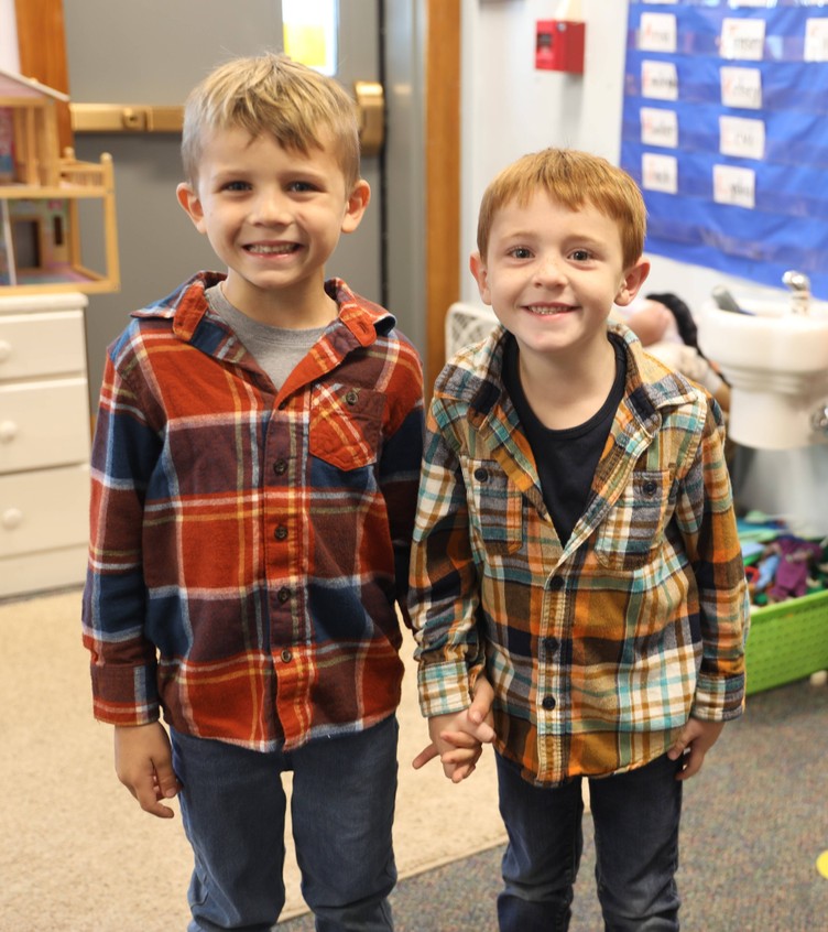 Students and staff dressed up for Country Living Day