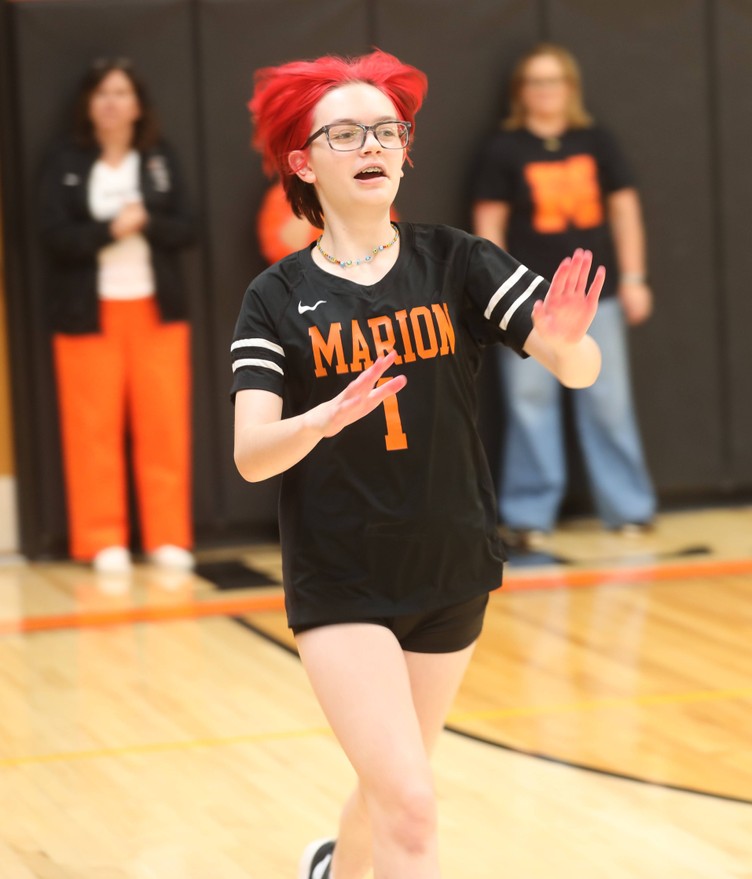 Student-athletes are recognized at the pep assembly