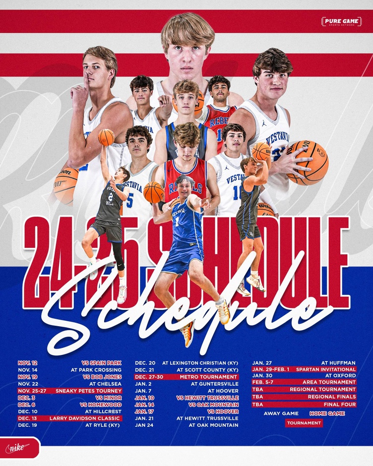 Boys BB Schedule