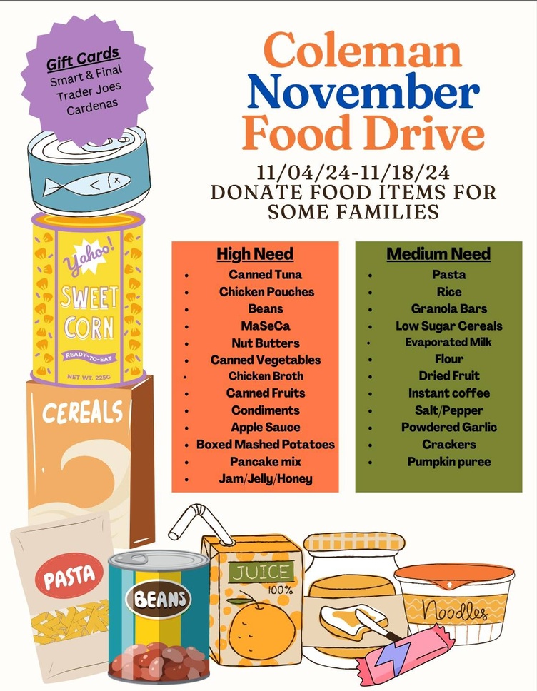 11/3/24 English Food Drive