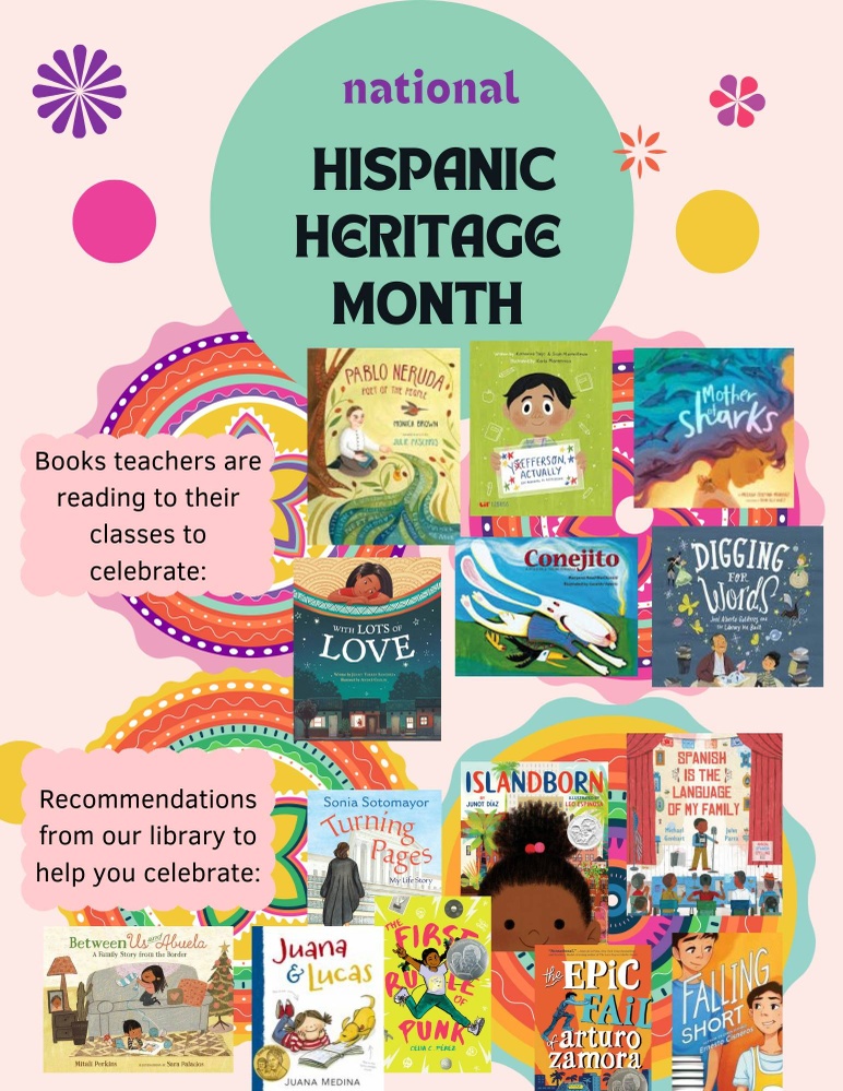 Hispanic Heritage month book recommendations 