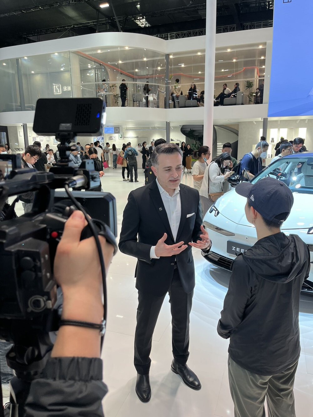 Spiros Fotinos, CEO ZEEKR Europe, at Shanghai Autoshow 2023