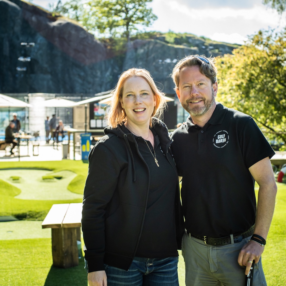 Nathalie och Hans grundare av Golfbaren
Foto: Viv Madigan