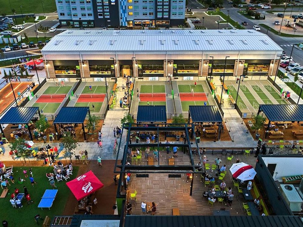 Photo of Pickleball at Youthful Caucasian Shepherd Dog Courts