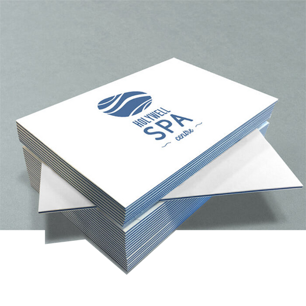 810gsm Triplex Uncoated Blue Core Business Card