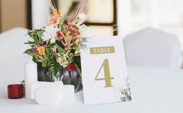 image of Table name cards for wedding table