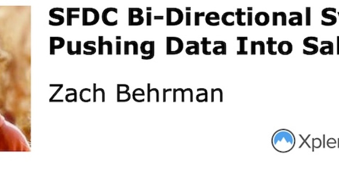 SFDC Bi-Directional Sync: Pushing Data Into Salesforce