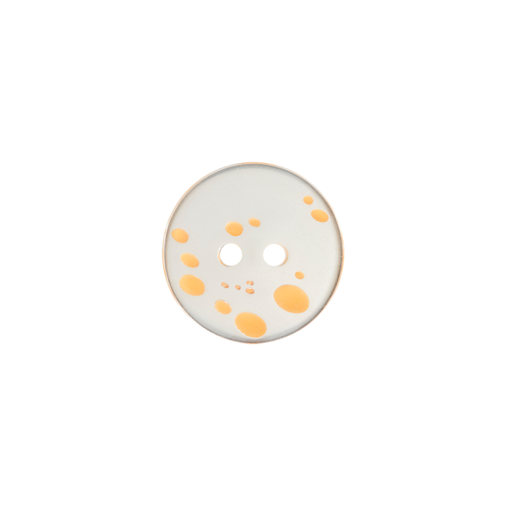 Polyesterknopf 2-Loch, Bluse, 18mm, orange