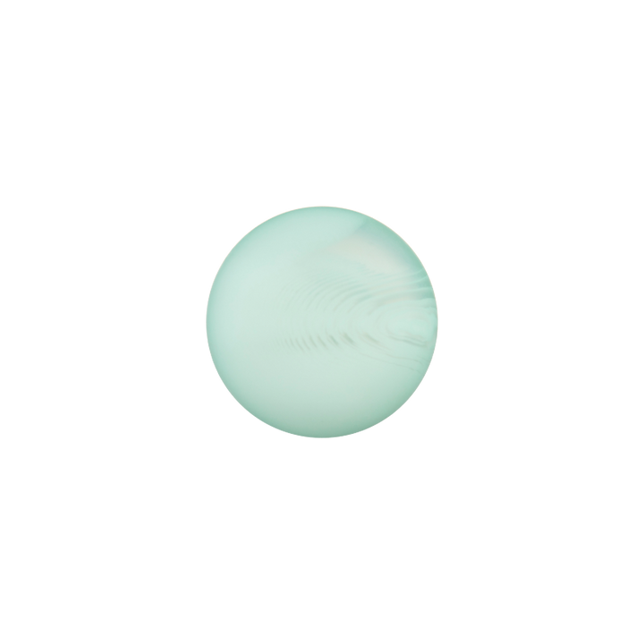 Polyester button shank, 14mm, turquoise green