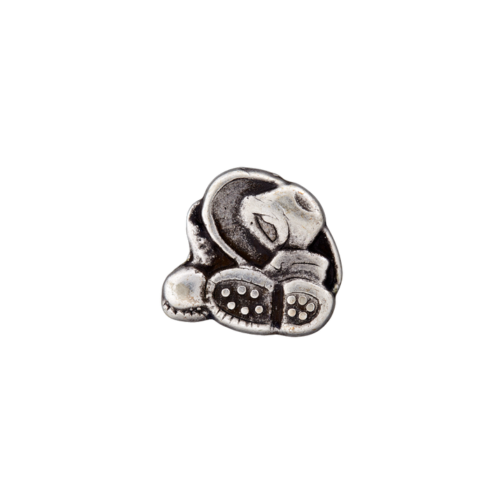 Пуговица «Шляпа и сапоги», металлическая, на ножке, 23 мм, цвет состаренного серебра