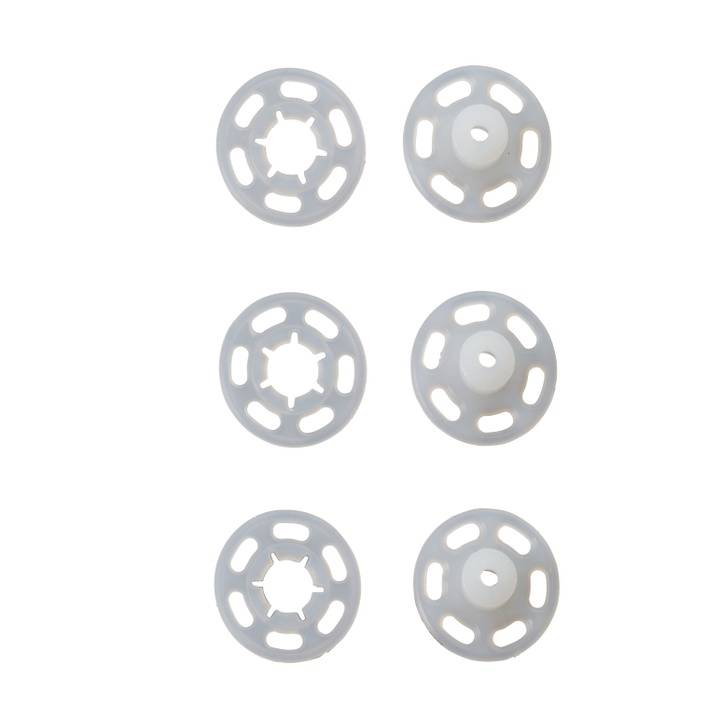 Snap fasteners, 21mm, transparent