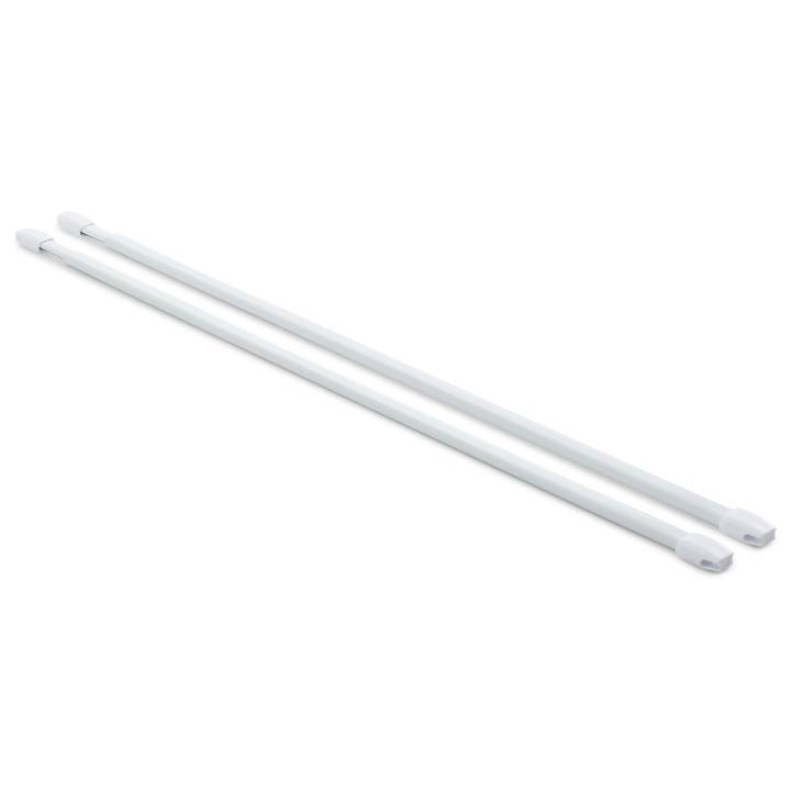 Curtain rods with screws, extendible, 40-70cm
