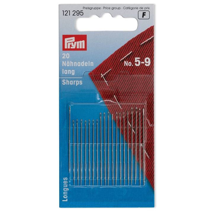 Sewing needles sharps, No. 5-9, assorted
