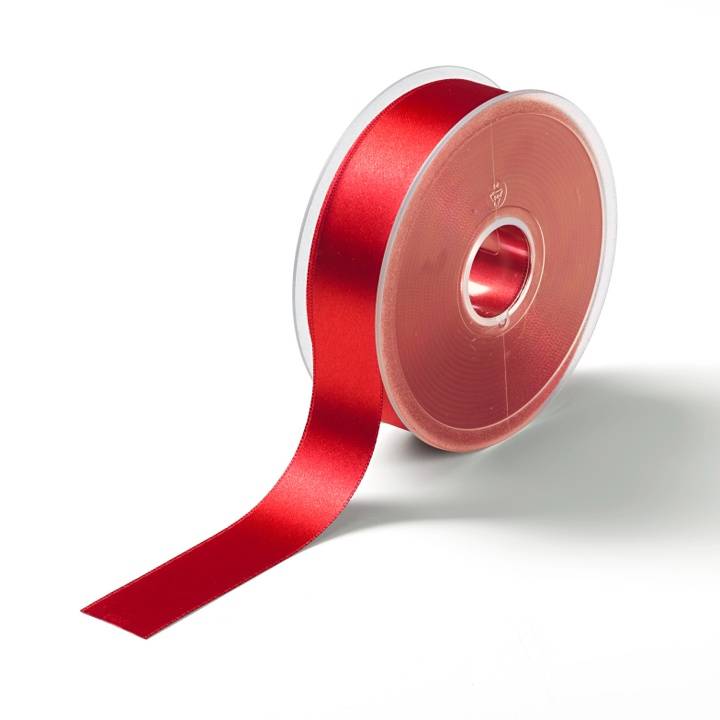 Satin ribbon, 25mm,red