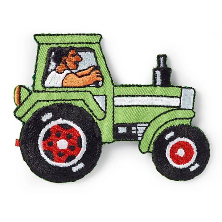 Applique tractor green