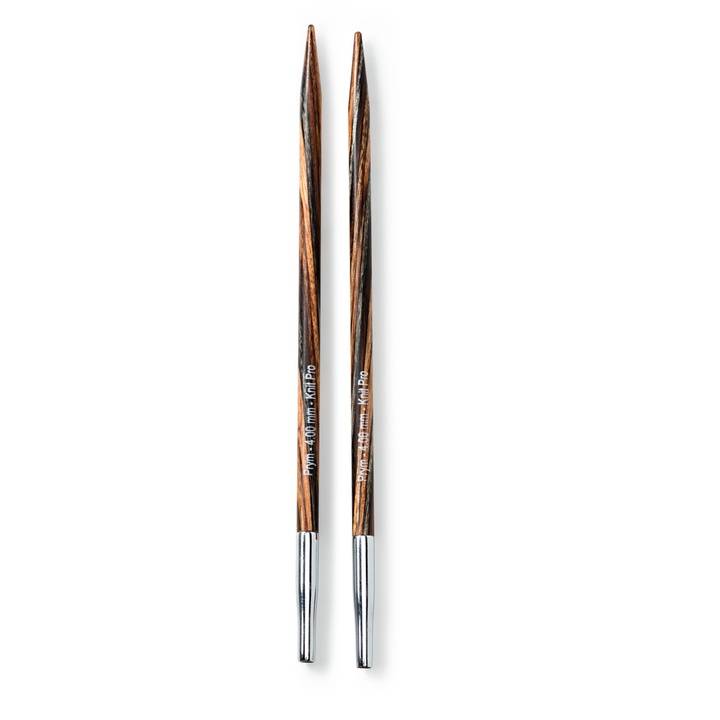 Knitting needle points, natural