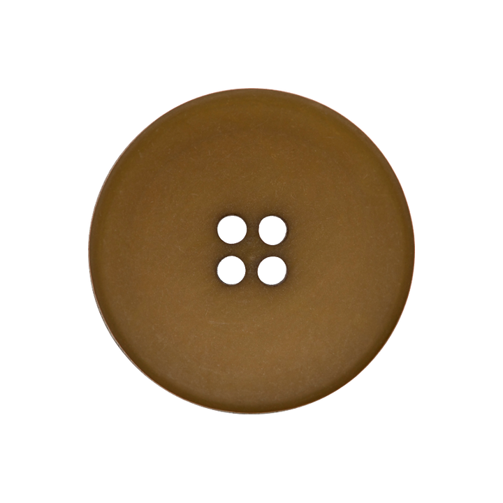 Polyesterknopf 4-Loch, Anzug, 20mm, oliv