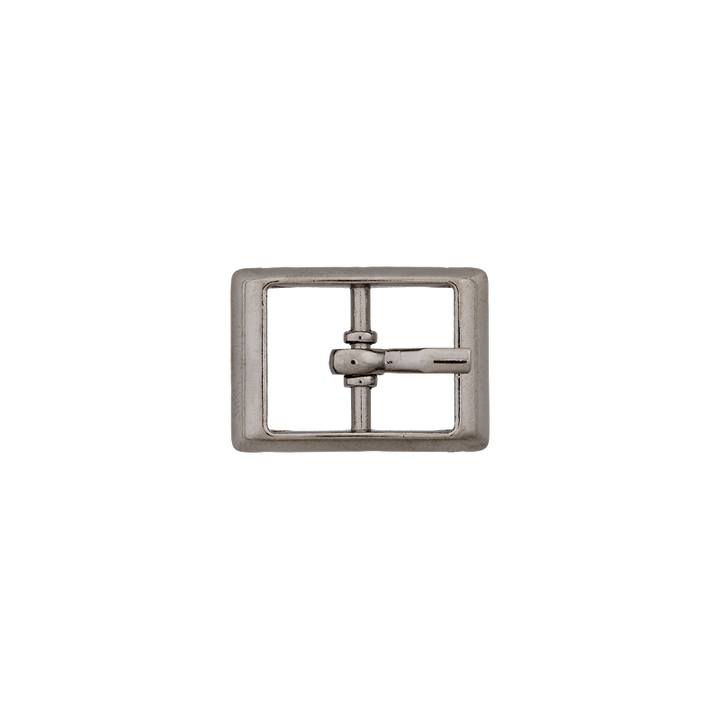 Пряжка металлическая с полиестром, 12 мм, серебристый цвет