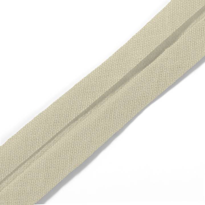 Bias binding, cotton, 40/20mm, natural white, 3.5m