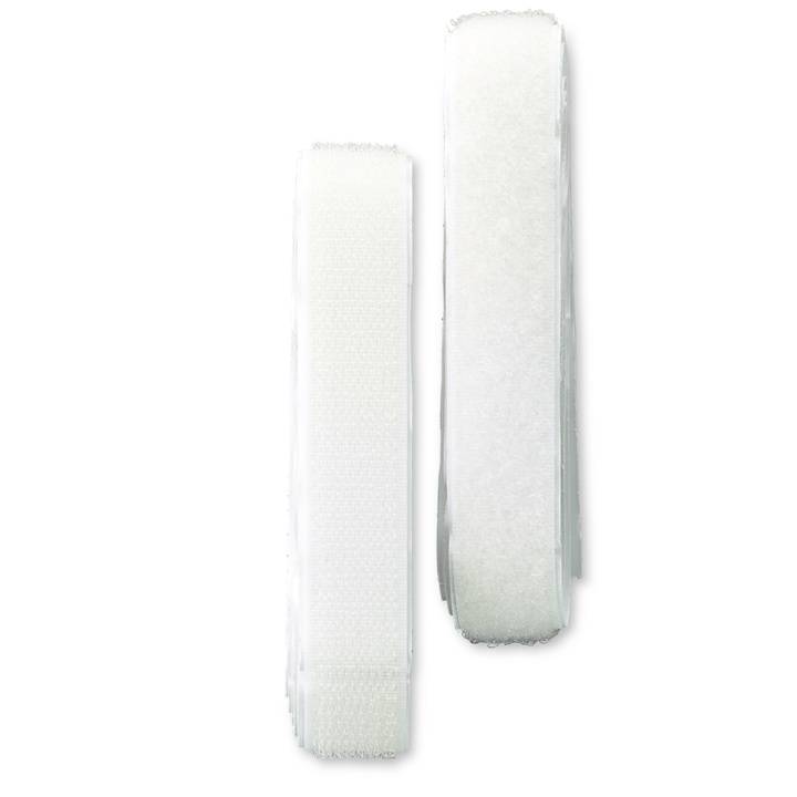 Haftverschlussband selbstklebend, 20mm, weiß