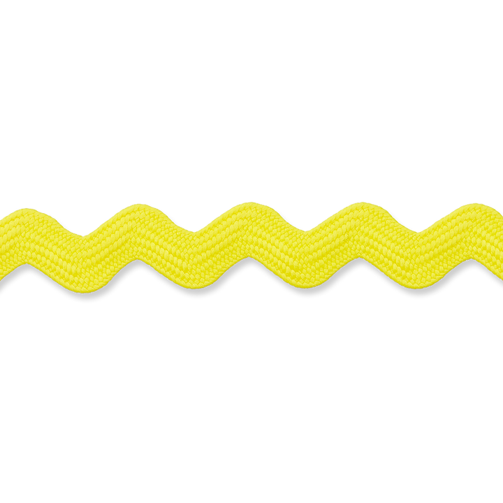 Декоративная тесьма вьюнчик, 10 мм, желтый цвет