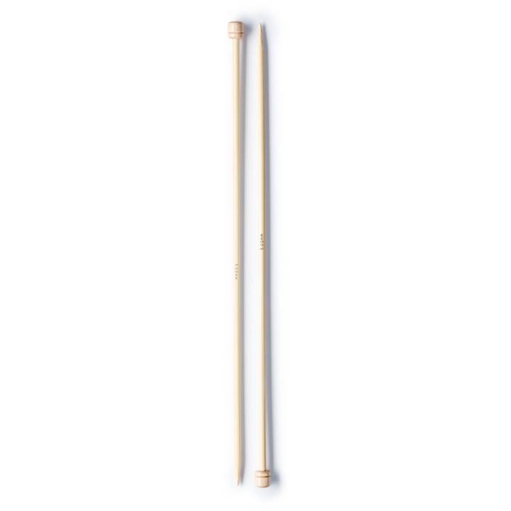 Jackenstricknadeln, Bambus, 33cm, 5,00mm