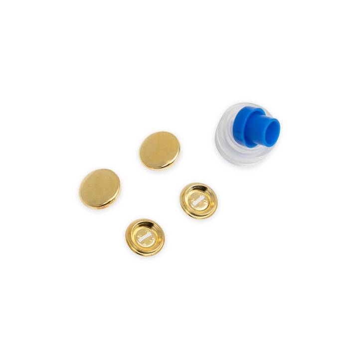 Cover buttons, with tool, 15mm, gold-coloured