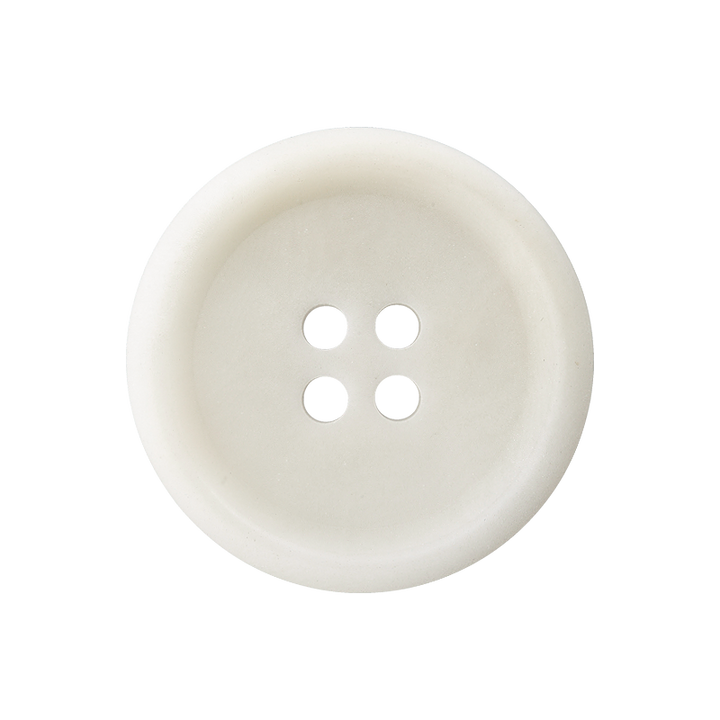 Corozo Four-Hole Button 28mm white
