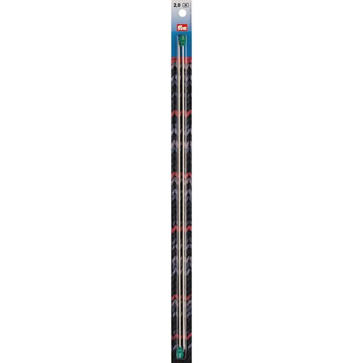 Jackenstricknadeln, Aluminium, 40cm, 2,00mm, silberfarbig
