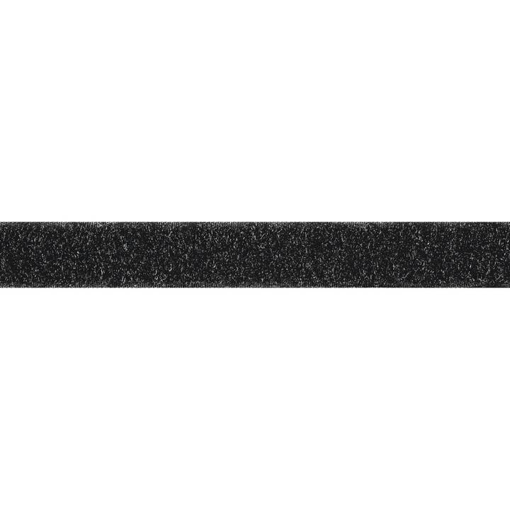 Flauschband zum Annähen, 50mm, schwarz