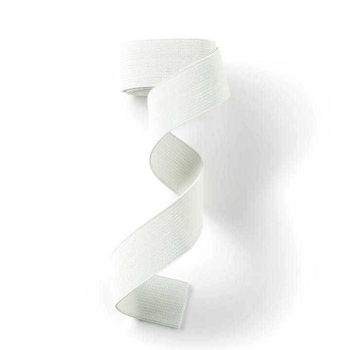 Elastic tape, soft, 25mm, white, 1m