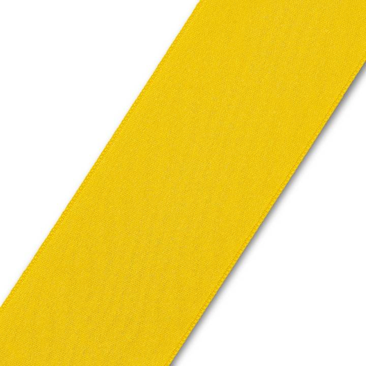 Satin ribbon, 38mm, lemon