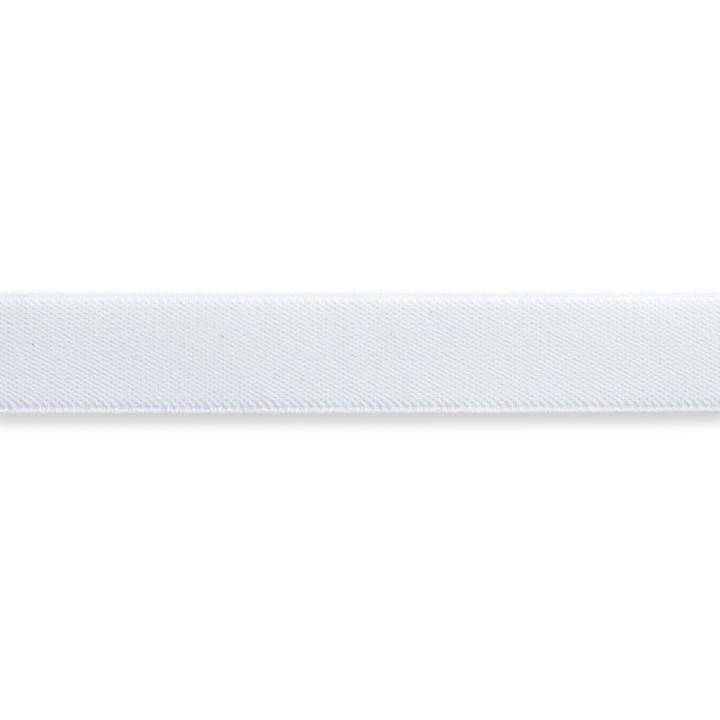 Velour elastic, 30mm, white, 10m