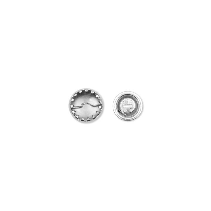 Cover buttons, 11mm, silver-coloured