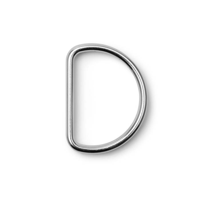 D-rings, 40mm, silver-coloured