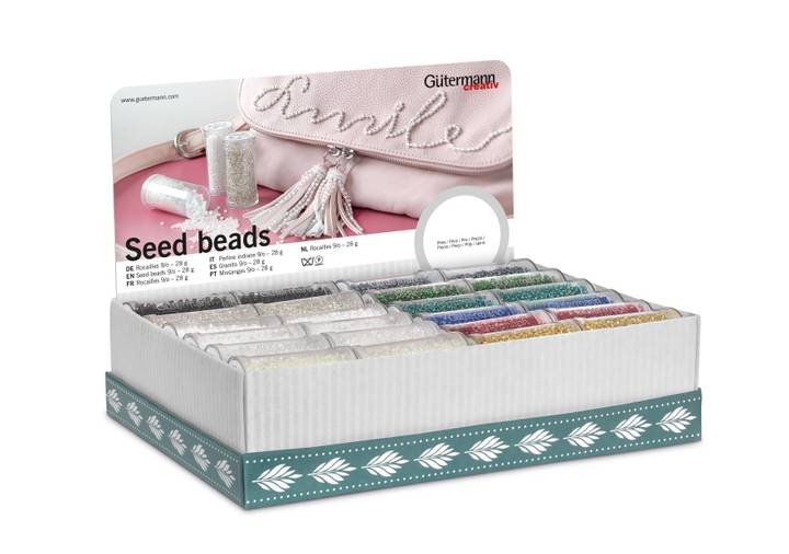 Storage Box Seed beads 9/0, 48 Dosen