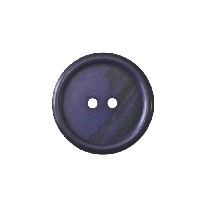 Polyester button 2-holes, 15mm, navy