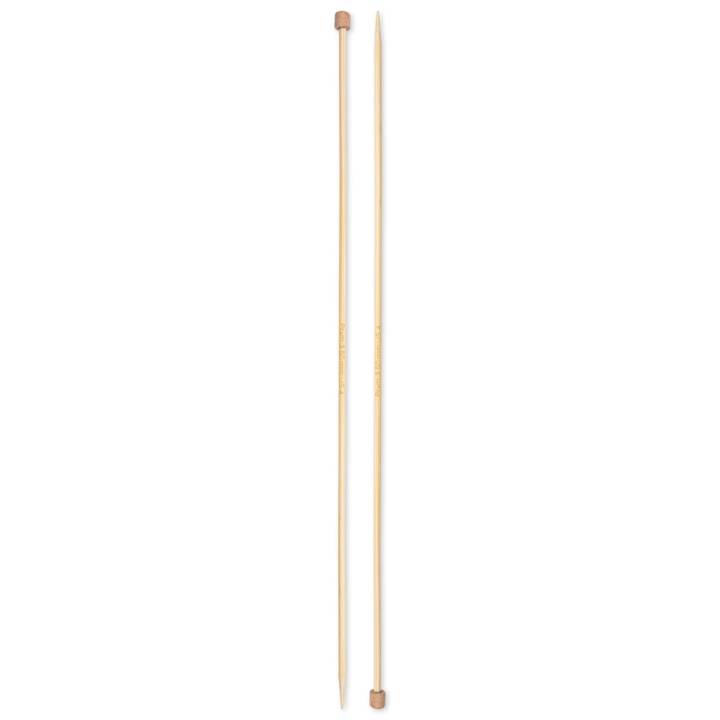 Single-pointed knitting needles Prym 1530, bamboo, 33cm,3.50mm