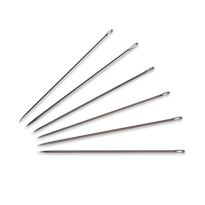 Sewing needles long, with silver eye, Typhoon, No.3, 0.90 x 44mm