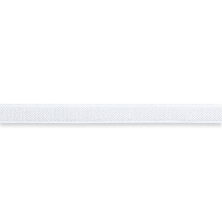 Velour elastic, 15mm, white, 10m