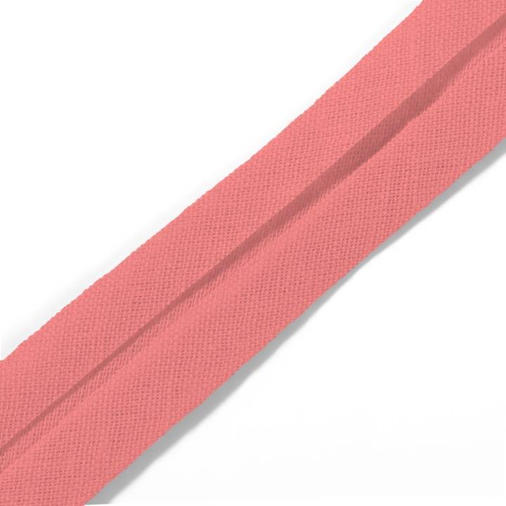 Bias binding, cotton, 40/20mm, dusky pink, 3.5m