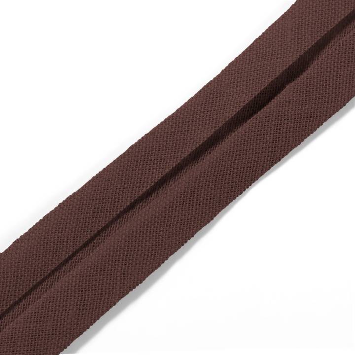 Bias binding, cotton, 40/20mm, mid-brown, 3.5m