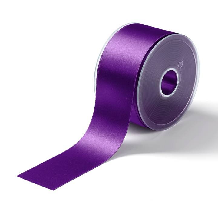 Satin ribbon, 50mm, light violet