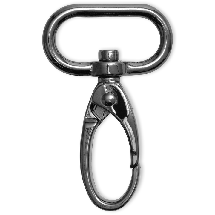 Snap hook 25 x 45mm, antique silver